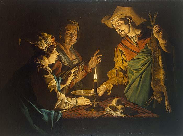 Matthias Stomer Selling the Birthright Germany oil painting art